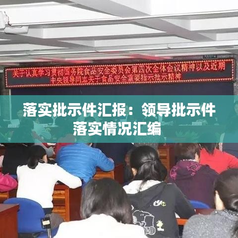 落實(shí)批示件匯報(bào)：領(lǐng)導(dǎo)批示件落實(shí)情況匯編 