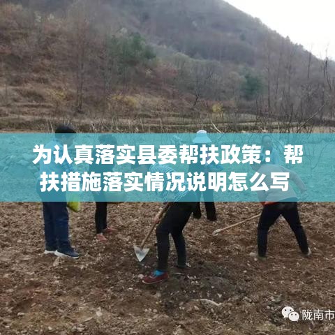為認(rèn)真落實(shí)縣委幫扶政策：幫扶措施落實(shí)情況說(shuō)明怎么寫 