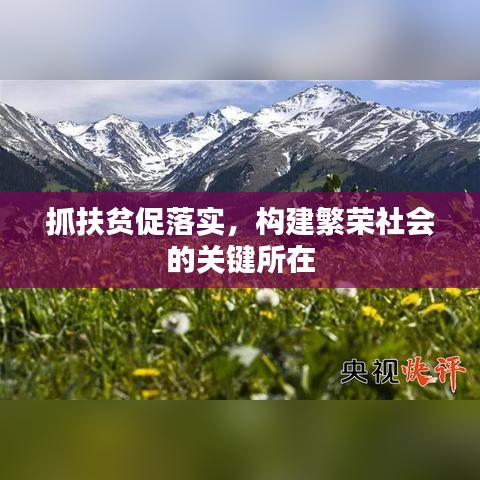 抓扶貧促落實，構建繁榮社會的關鍵所在