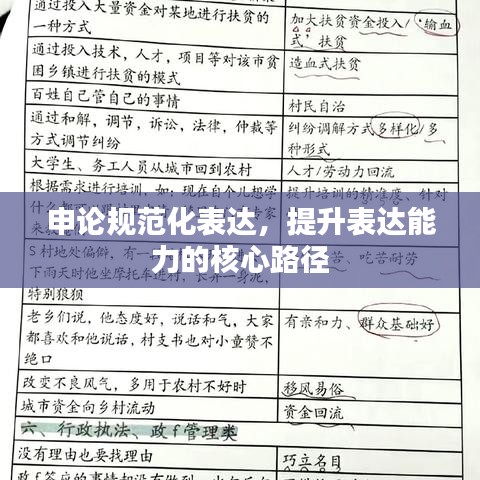 申論規(guī)范化表達，提升表達能力的核心路徑