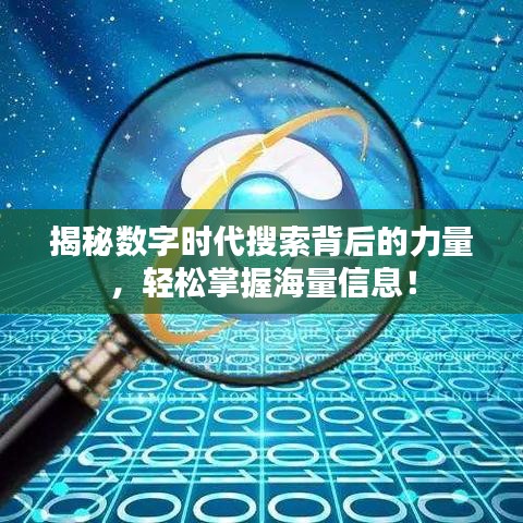 揭秘數(shù)字時代搜索背后的力量，輕松掌握海量信息！