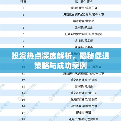 投資熱點(diǎn)深度解析，揭秘促進(jìn)策略與成功案例