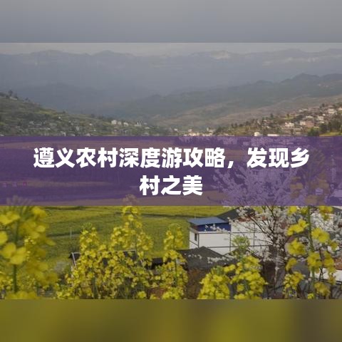 遵義農(nóng)村深度游攻略，發(fā)現(xiàn)鄉(xiāng)村之美