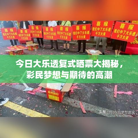 今日大樂透復(fù)式曬票大揭秘，彩民夢想與期待的高潮