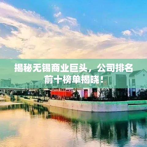 揭秘?zé)o錫商業(yè)巨頭，公司排名前十榜單揭曉！