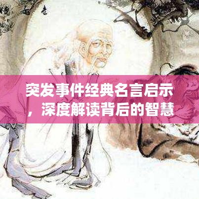 突發(fā)事件經(jīng)典名言啟示，深度解讀背后的智慧與價(jià)值