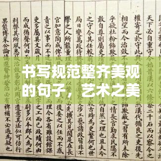 書(shū)寫(xiě)規(guī)范整齊美觀的句子，藝術(shù)之美的文字打造